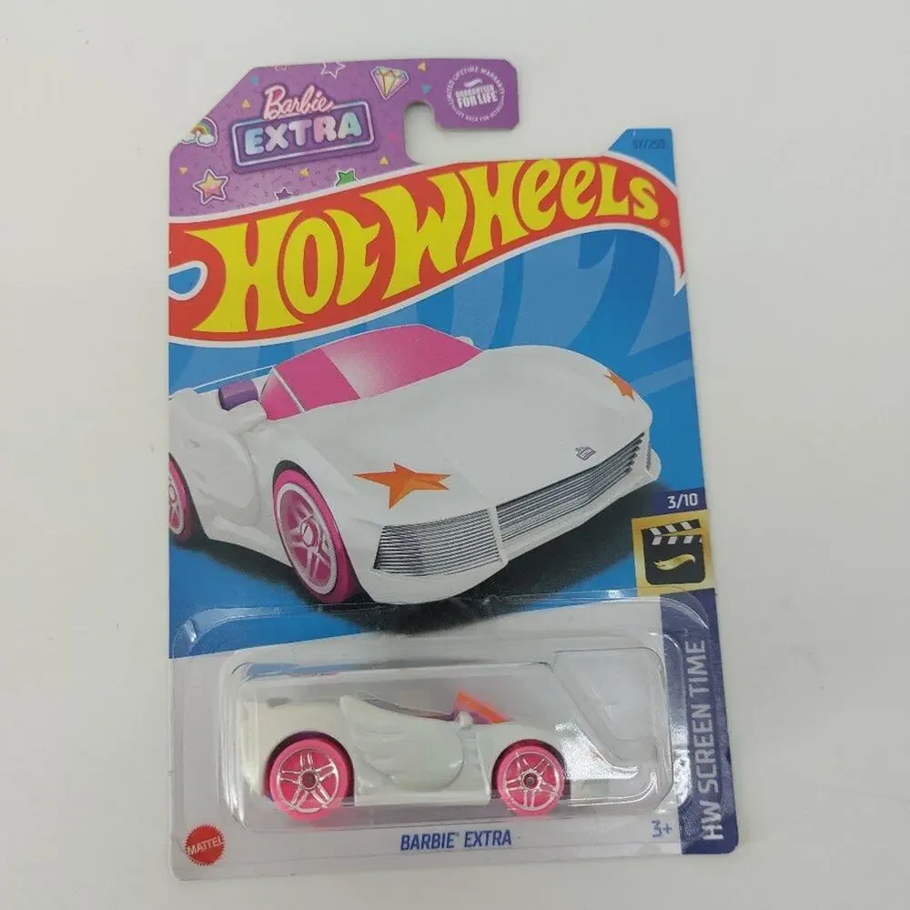 2023 Hot Wheels Barbie Extra HW Screen Time 3/10 White Toy Car Girl Boy